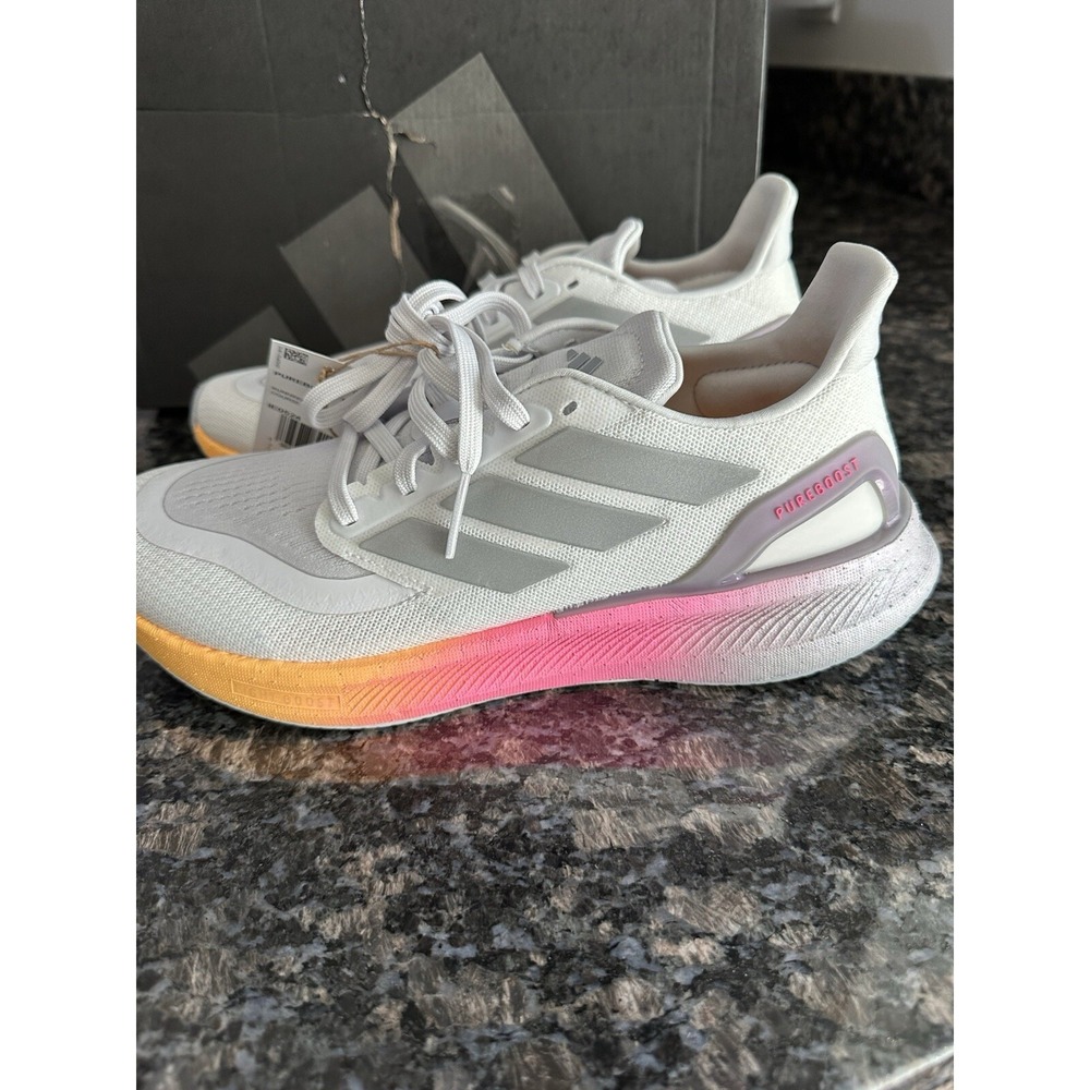 adidas PureBoost 5 White‎ Lucid Pink W - IE0524. NWB Size 8.5 Women's Shoes.